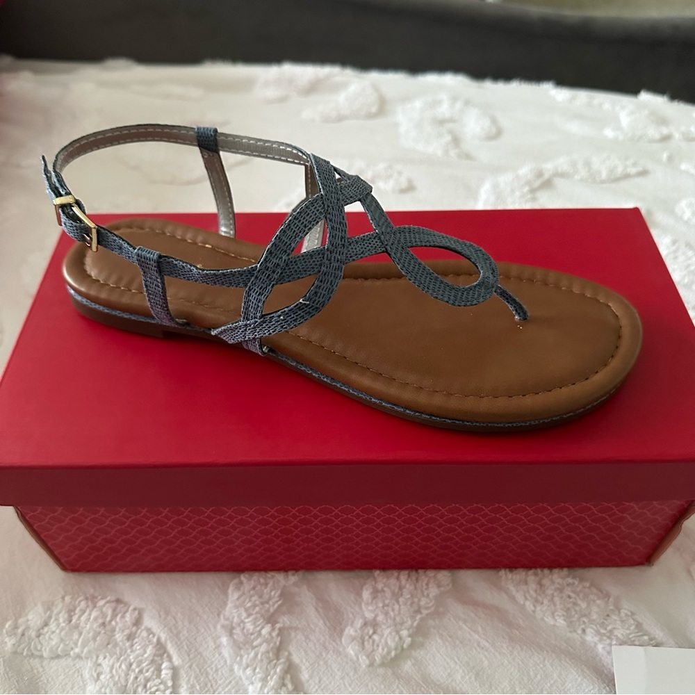 Kelly and Katie Blue Braided Sandal - 7.5M